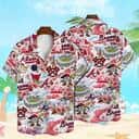 MLB Atlanta Braves Hawaiian Shirt Baseball Pattern On White Background