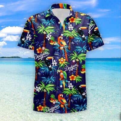 MLB Los Angeles Dodgers Hawaiian Shirt Parrot Aloha Gift For Beach Trip MLB Los Angeles Dodgers Hawaiian Shirt Parrot Aloha Gift For Beach Trip