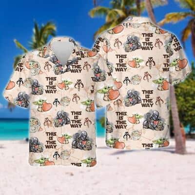 Darth Vader And Baby Yoda Star Wars Hawaiian Shirt This Is The Way
