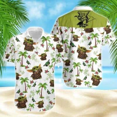 Baby Yoda Star Wars Hawaiian Shirt Beach Pattern Summer Holiday Gift