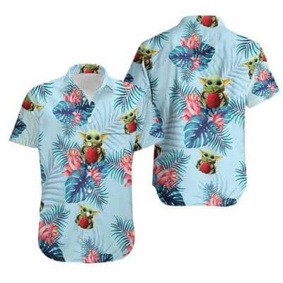Aloha Baby Yoda Star Wars Hawaiian Shirt Beach Gift For Mandalorian Fans