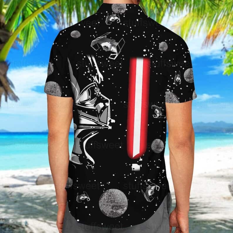 Black Aloha Star Wars Darth Vader Hawaiian Shirt Gift For Mandalorian Fans Black Aloha Star Wars Darth Vader Hawaiian Shirt Gift For Mandalorian Fans