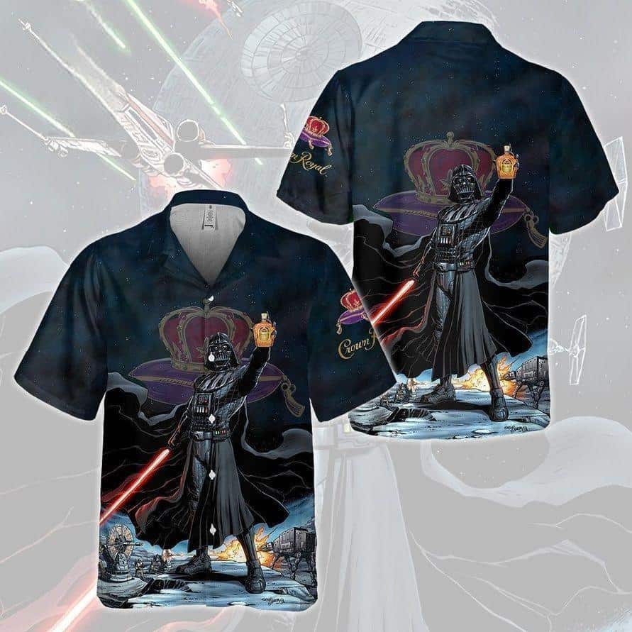 Darth Vader Star Wars Crown Royal Dark Hawaiian Shirt