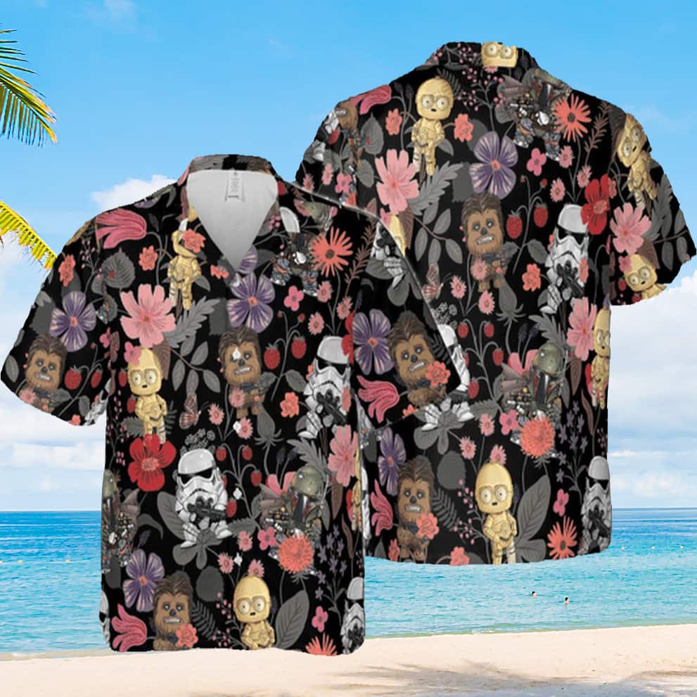 Trooper Star Wars Hawaiian Shirt Flower Pattern Aloha Gift For Beach Trip Trooper Star Wars Hawaiian Shirt Flower Pattern Aloha Gift For Beach Trip