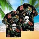 Star Wars Stormtrooper & Spaceship Hawaiian Shirt Hibicus Pattern