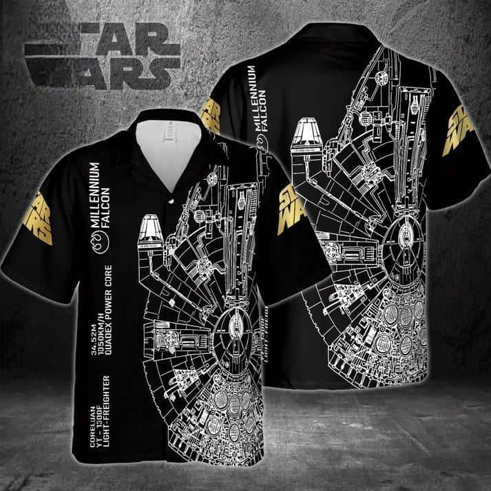 Falcon Star Wars Hawaiian Shirt Gift For Movie Lovers Falcon Star Wars Hawaiian Shirt Gift For Movie Lovers