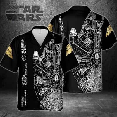 Falcon Star Wars Hawaiian Shirt Gift For Movie Lovers