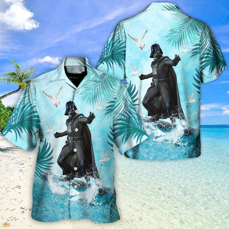 Summer Aloha Star Wars Darth Vader Surfing Hawaiian Shirt Beach Gift
