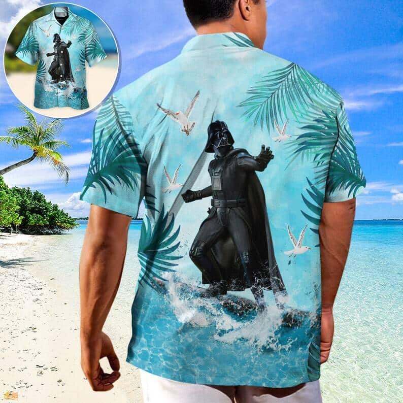 Summer Aloha Star Wars Darth Vader Surfing Hawaiian Shirt Beach Gift Summer Aloha Star Wars Darth Vader Surfing Hawaiian Shirt Beach Gift