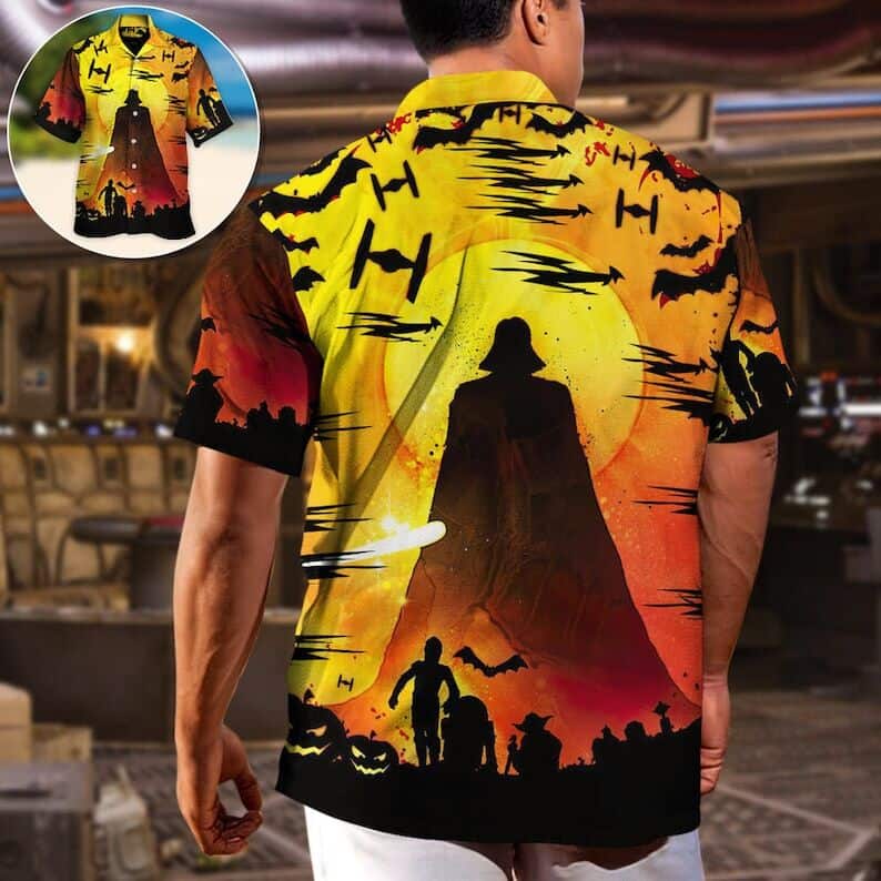 Halloween Aloha Star Wars Darth Vader Hawaiian Shirt Gift For Him