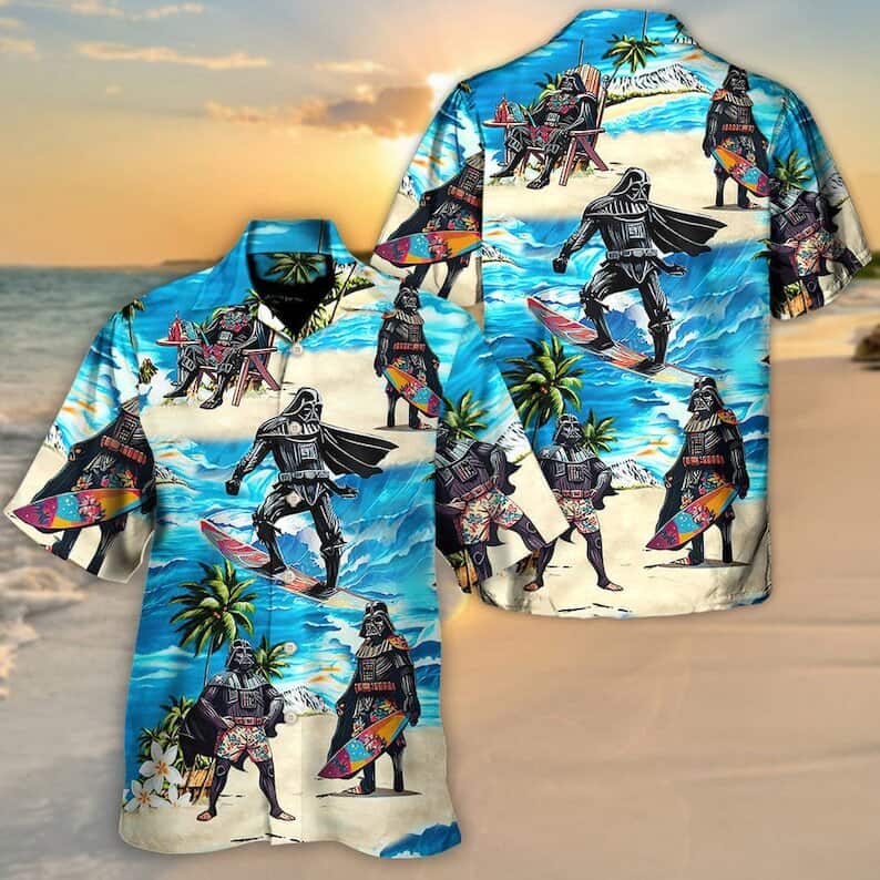 Star Wars Darth Vader Surfing Hawaiian Shirt Gift For Beach Trip