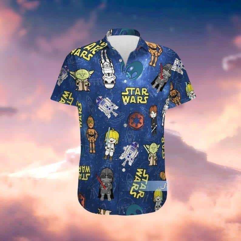 Chibi Star Wars Characters Hawaiian Shirt Summer Beach Gift