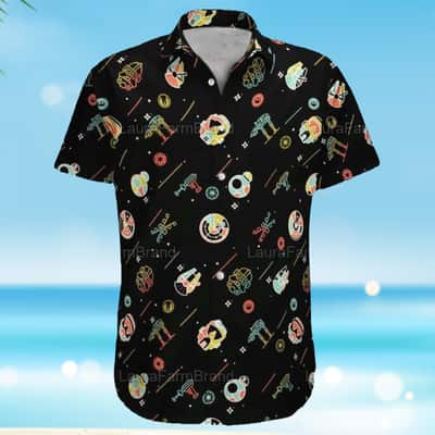 Black Aloha Star Wars Darth Vader Hawaiian Shirt Gift For Movie Lovers