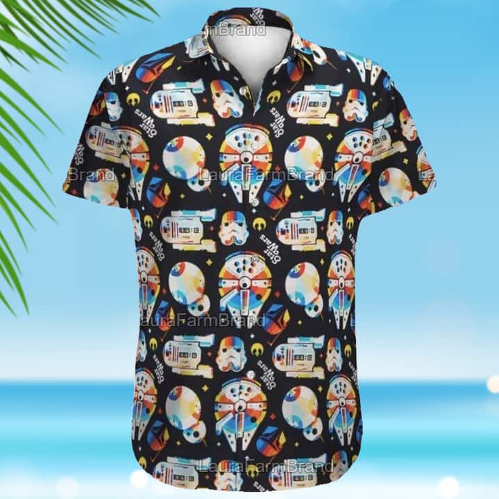 Cute Star Wars Icons Hawaiian Shirt Beach Gift For Friend
