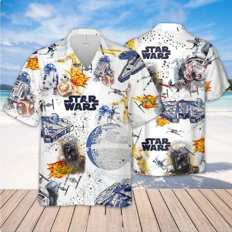 Spaceship Star Wars Hawaiian Shirt Gift For Beach Vacation