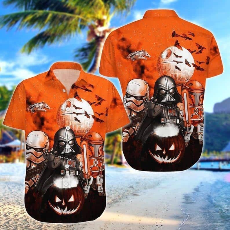 Halloween Aloha Stormtrooper Darth Vader Hawaiian Shirt Gift For Star Wars Fans Halloween Aloha Stormtrooper Darth Vader Hawaiian Shirt Gift For Star Wars Fans