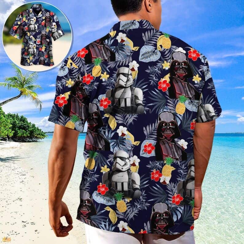 Summer Aloha Star Wars Darth Vader Hawaiian Shirt Stormtrooper Flower Pattern Summer Aloha Star Wars Darth Vader Hawaiian Shirt Stormtrooper Flower Pattern