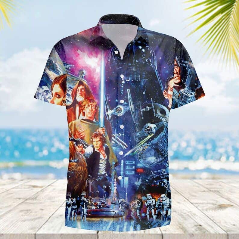 Star Wars Characters Darth Vader Hawaiian Shirt Birthday Gift For Dad From Son Star Wars Characters Darth Vader Hawaiian Shirt Birthday Gift For Dad From Son