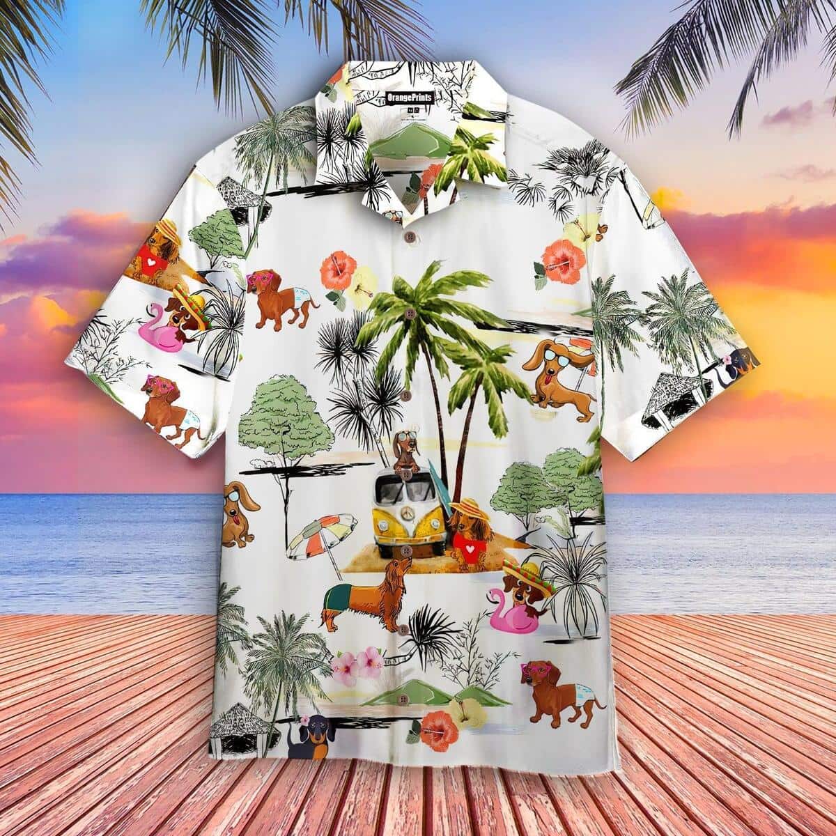 Summer Aloha Dachshund Hawaiian Shirt Gift For Dog Lovers Summer Aloha Dachshund Hawaiian Shirt Gift For Dog Lovers