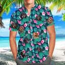 Summer Aloha Dachshund Hawaiian Shirt Palm Leaves Pattern