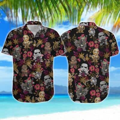 Star Wars Wicket Boba Fett Stormtrooper R2 &ndash; D2 Hawaiian Shirt