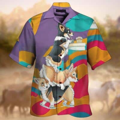 Funny Corgi Hawaiian Shirt Gift For Dog Moms Funny Corgi Hawaiian Shirt Gift For Dog Moms