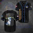 Golden State Warriors US Flag Black Hawaiian Shirt Golden State Warriors US Flag Black Hawaiian Shirt