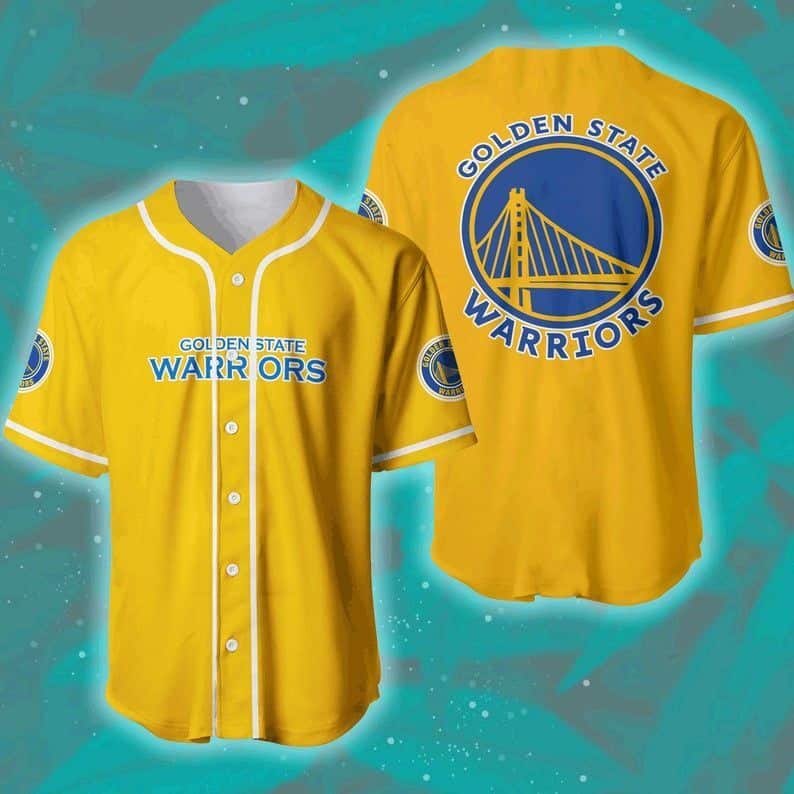 Basic NBA Golden State Warriors Baseball Jersey Basic NBA Golden State Warriors Baseball Jersey