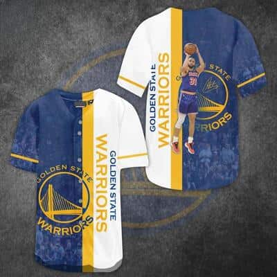 Golden State Warriors 30 Stephen Curry Baseball Jersey