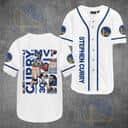NBA Golden State Warriors Baseball Jersey Wardell Stephen Curry