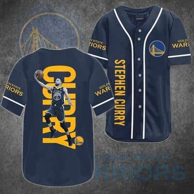 Stephen Curry 30 NBA Golden State Warriors Baseball Jersey