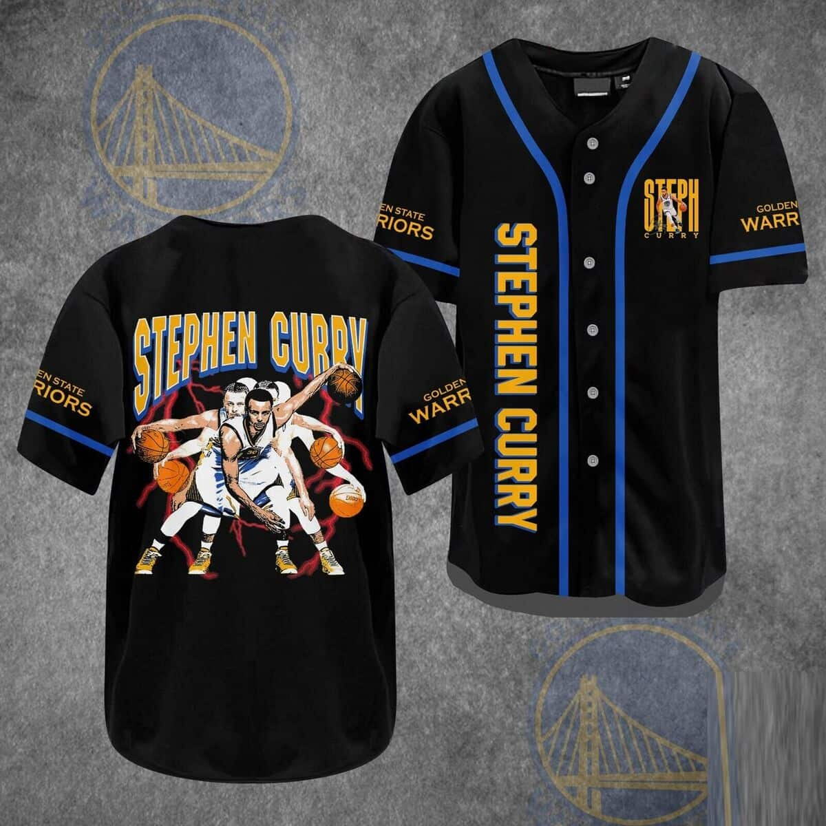 Stephen Curry NBA Golden State Warriors Baseball Jersey Best Basketball Gift