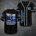 Beer And NBA Golden State Warriors Baseball Jersey