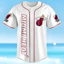 NBA Miami Heat 1988 White Baseball Jersey Gift For Him NBA Miami Heat 1988 White Baseball Jersey Gift For Him
