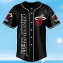 Black NBA Miami Heat Baseball Jersey Gift For Basketball Lovers Black NBA Miami Heat Baseball Jersey Gift For Basketball Lovers