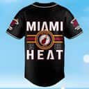 Black NBA Miami Heat Baseball Jersey Gift For Basketball Lovers Black NBA Miami Heat Baseball Jersey Gift For Basketball Lovers