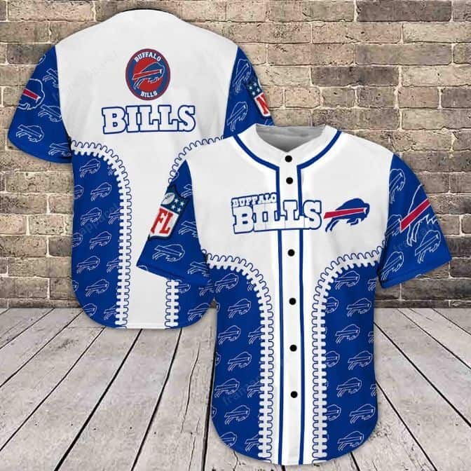 NFL Buffalo Bills Baseball Jersey Football Gift For Him NFL Buffalo Bills Baseball Jersey Football Gift For Him