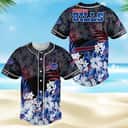 NFL Buffalo Bills Baseball Jersey Tropical Flower Pattern NFL Buffalo Bills Baseball Jersey Tropical Flower Pattern