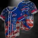 NFL Buffalo Bills Baseball Jersey American Flag NFL Buffalo Bills Baseball Jersey American Flag