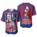 NFL Buffalo Bills Baseball Jersey Jack Skellington Sally NFL Buffalo Bills Baseball Jersey Jack Skellington Sally