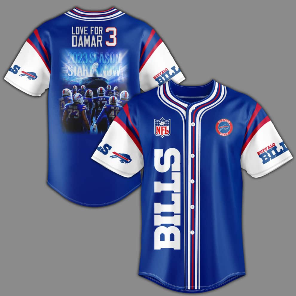 NFL Buffalo Bills Baseball Jersey Gift For Sporty Husband NFL Buffalo Bills Baseball Jersey Gift For Sporty Husband