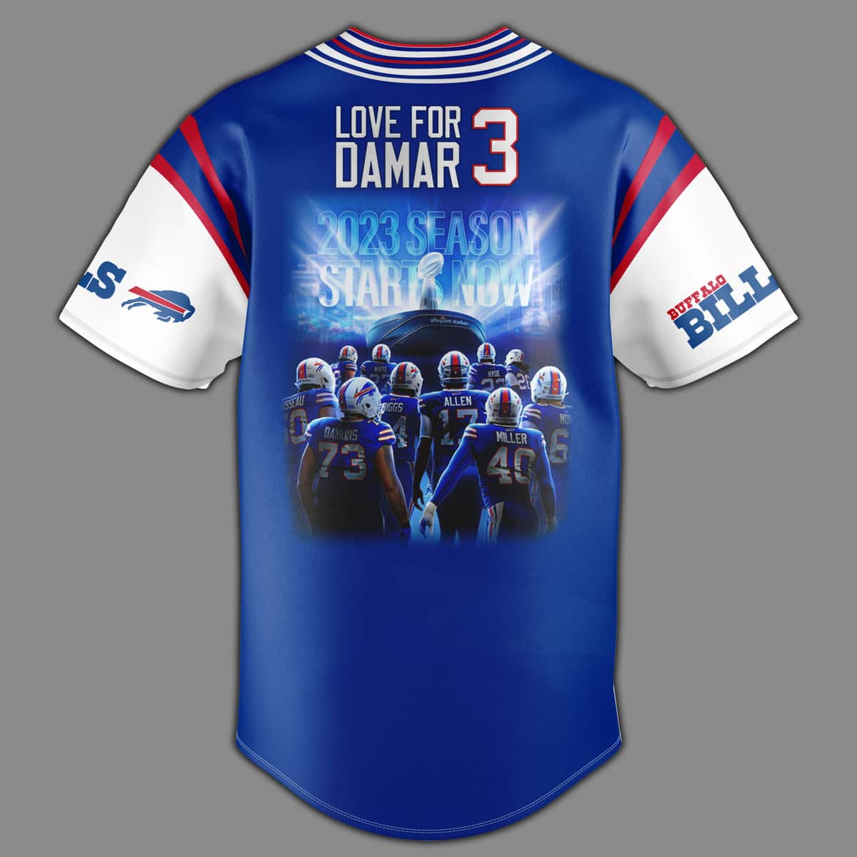 NFL Buffalo Bills Baseball Jersey Gift For Sporty Husband NFL Buffalo Bills Baseball Jersey Gift For Sporty Husband