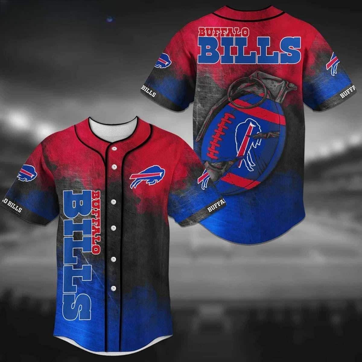 NFL Buffalo Bills Baseball Jersey Gift For Sport Dad NFL Buffalo Bills Baseball Jersey Gift For Sport Dad
