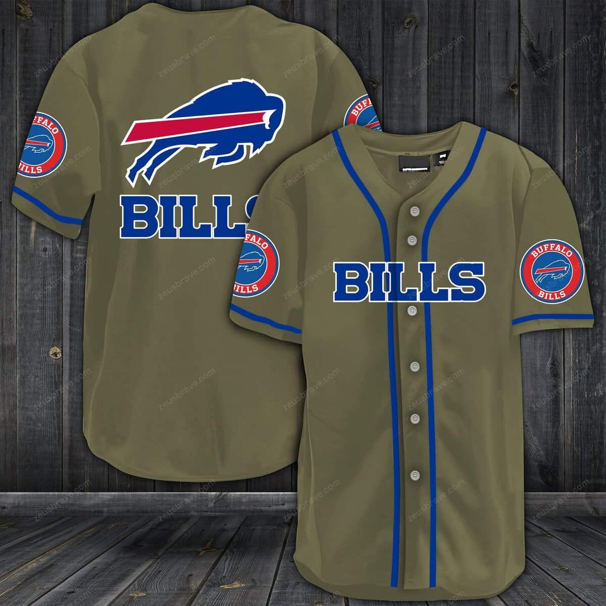 NFL Buffalo Bills Baseball Jersey Sport Gift For Best Friend NFL Buffalo Bills Baseball Jersey Sport Gift For Best Friend