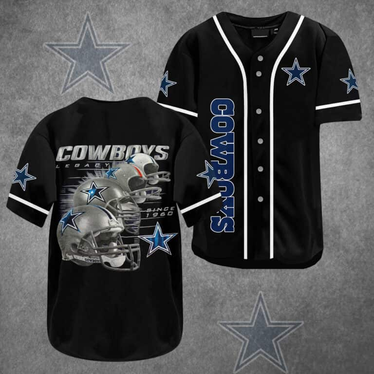 NFL Dallas Cowboys Baseball Jersey Football Gift For Boyfriend