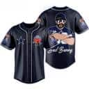 NFL Dallas Cowboys Baseball Jersey Navy Blue Bad Bunny NFL Dallas Cowboys Baseball Jersey Navy Blue Bad Bunny