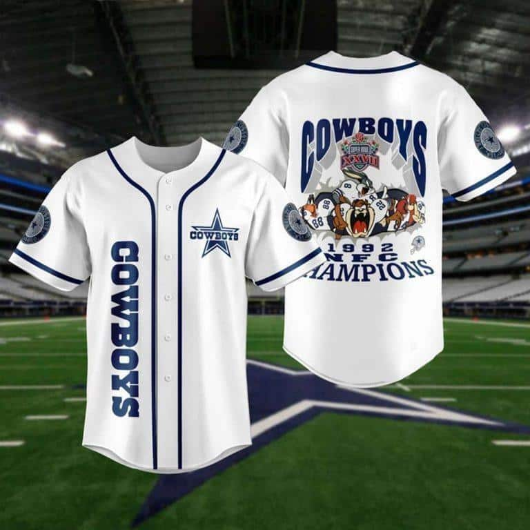 Dallas Cowboys Baseball Jersey 1992 NFL Champions