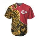 NFL Kansas City Chiefs Baseball Jersey Tribal Pattern NFL Kansas City Chiefs Baseball Jersey Tribal Pattern