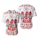 NFL Kansas City Chiefs Baseball Jersey Christmas Gnomes NFL Kansas City Chiefs Baseball Jersey Christmas Gnomes