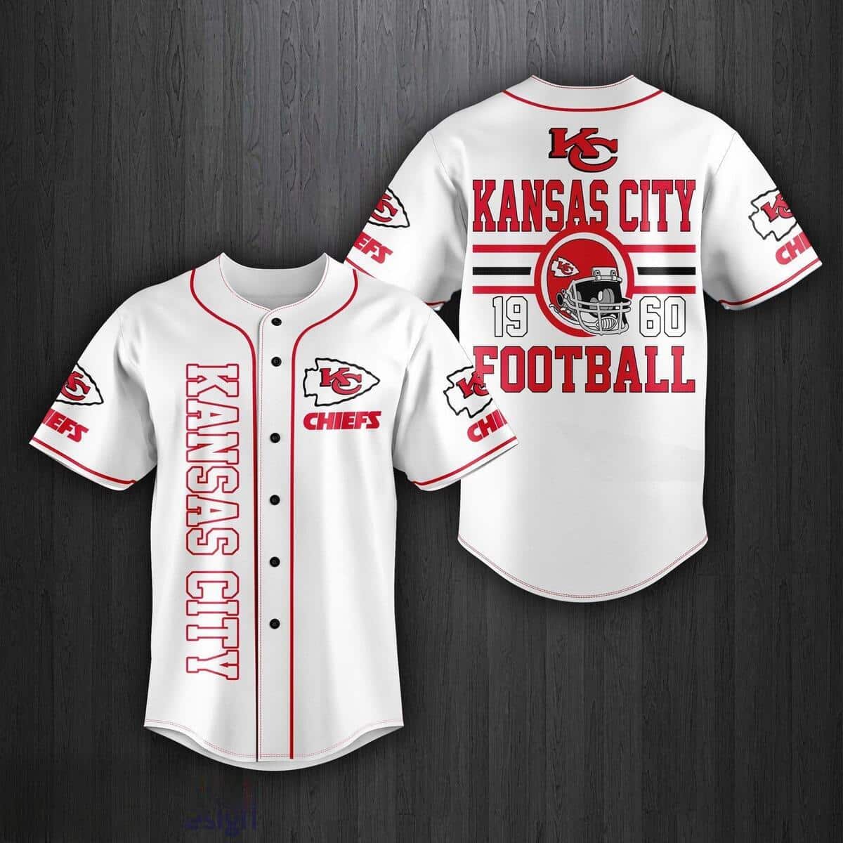 NFL Kansas City Chiefs Baseball Jersey Gift For Sport Fans